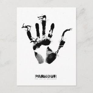 Parkour Poster Postkarte