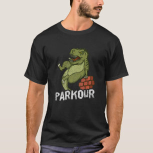 Parkour Rex Wall springt frei laufen T-Shirt