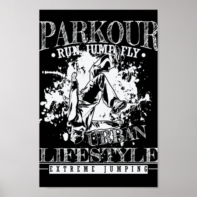 Parkour Run Jump Fly Poster (Vorne)