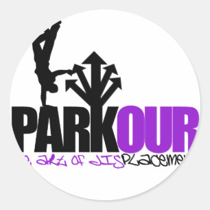 Parkour Runder Aufkleber