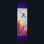 Parkour Urban Free Running Freestyling Moderne Kun Skateboard<br><div class="desc">Der Eindruck eines bunten Künstlers,  in einer urbanen Hinterstraße Parkour zu praktizieren.</div>