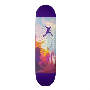 Parkour Urban Free Running Freestyling Moderne Kun Skateboard