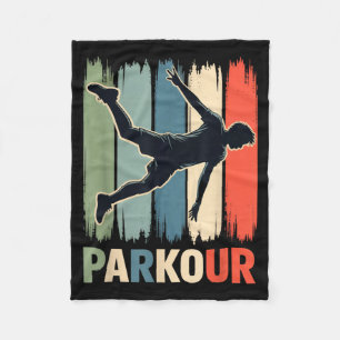 Parkour, Urbaner Turner, Traceur, Läufer Fleecedecke