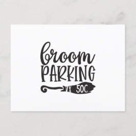 Parkplatz auf dem Zimmer 50c Postkarte