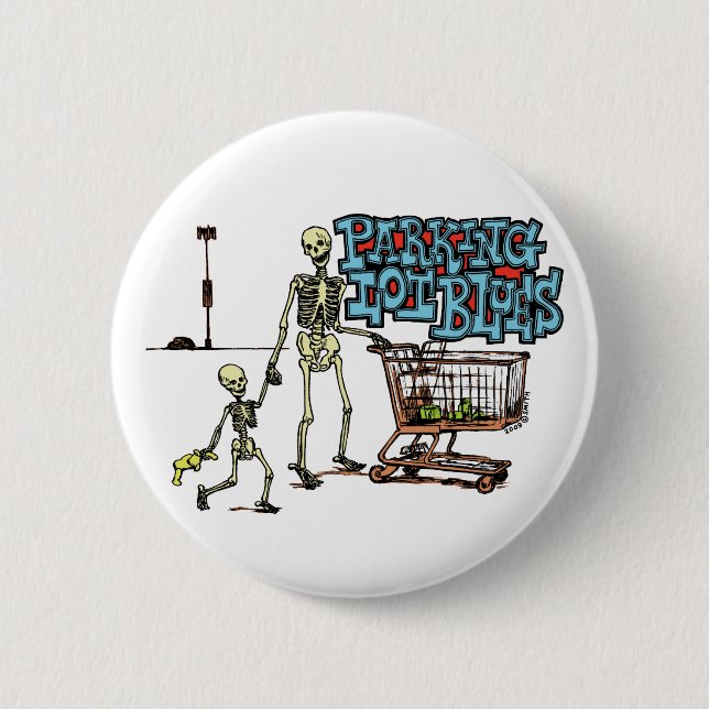Parkplatz-Bluesknopf Button (Vorderseite)