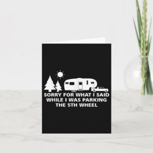 Parkplatz Shirt 5th Wheel Camping Rv Vaca Karte