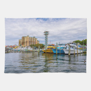 Parkplätze Boote Destin Florida Hafen Küche Handtu Geschirrtuch