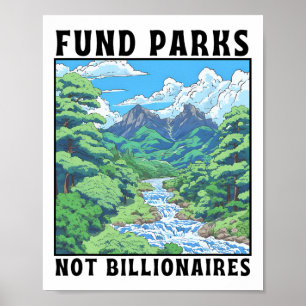 Parkplätze statt Milliardäre finanzieren  Poster