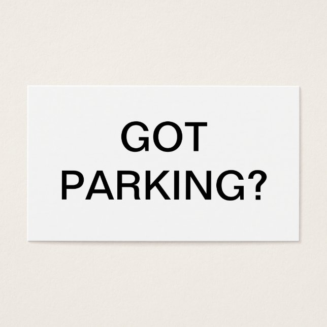 Parkproblem (Vorderseite)