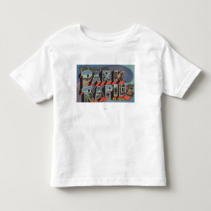 ParkRapids, Minnesota - große Buchstabe-Szenen Kleinkind T-shirt