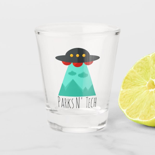 Parks N Technologie UFO 2 Schnapsglas (Vorderseite)