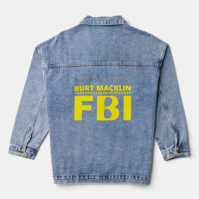 Parks und Erholung Burt Macklin Jeansjacke (Rückseite)