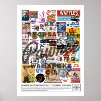PARKS UND REC COLLAGE POSTER