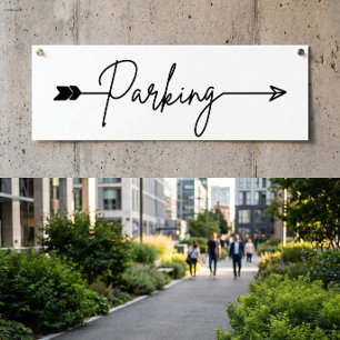 Parkschild links, Partypfeil Poster