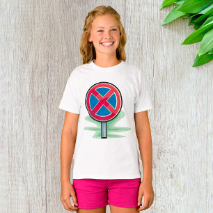 Parkverbotsschild Rot Blau Verkehrssymbol T-Shirt