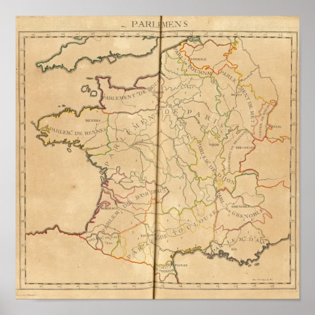 Parlament in Frankreich Poster (Vorne)