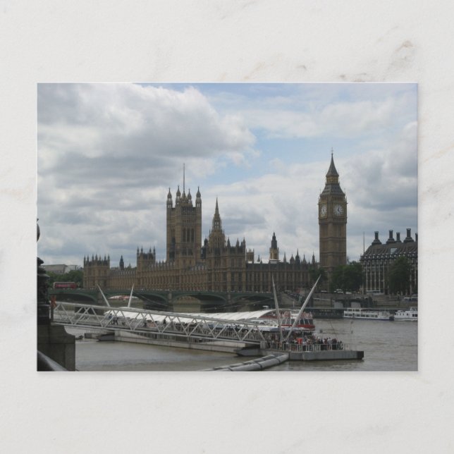 Parlament in London Postcard Postkarte (Vorderseite)