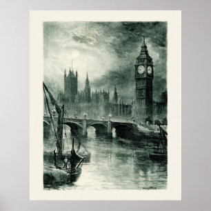 Parlament, London Poster
