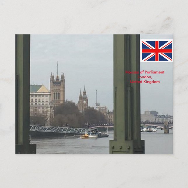Parlament, London Vereinigtes Königreich Postkarte (Vorderseite)