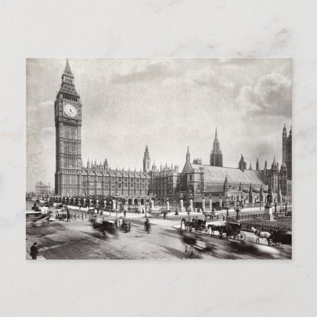 Parlament & Westminster Hall London Postkarte (Vorderseite)