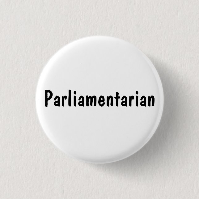 Parlamentarier Button (Vorderseite)