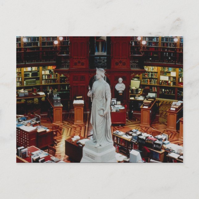 Parlamentarische Bibliothek Ottawa, Ontario, Kanad Postkarte (Vorderseite)