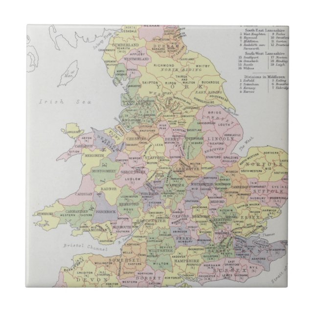 Parlamentarische Darstellung | England u. Wales Fliese (Vorderseite)