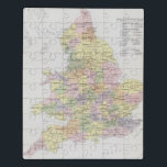 Parlamentarische Darstellung | England u. Wales Puzzle<br><div class="desc">Vintage Karte der Wahlkreise. Parlamentarische Darstellung,  Landkreisabteilungen von England und Wales. Illustration für das Übersichts-geographische Lexikon der britischen Inseln,  topographisch,  statistisch und kommerziell,  kompiliert von der Zählung 1901. © Bridgeman Bilder</div>