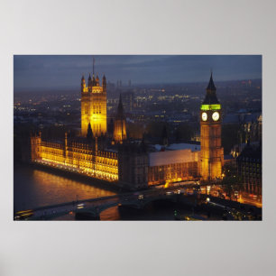 Parlamentsgebäude, Big Ben, Westminster Poster