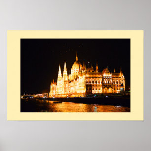 Parlamentsgebäude in Budapest Poster
