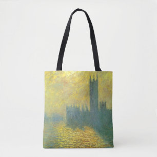 Parlamentshäuser, Stormy Sky von Claude Monet Tasche