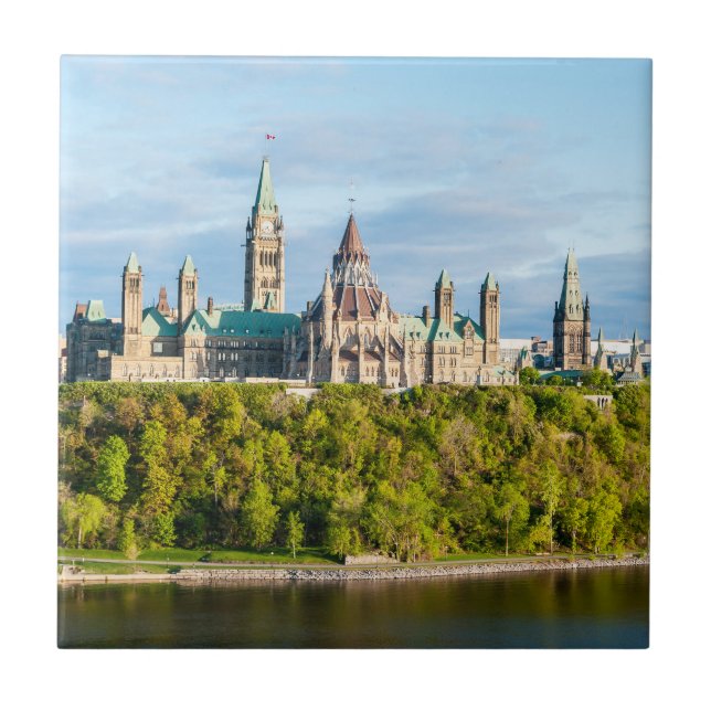 Parlamentshügel in Ottawa Fliese (Vorderseite)