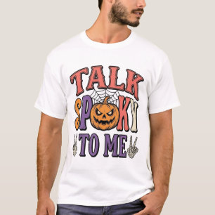Parle Fantôme À Moi Vintage Halloween T-Shirt Desi