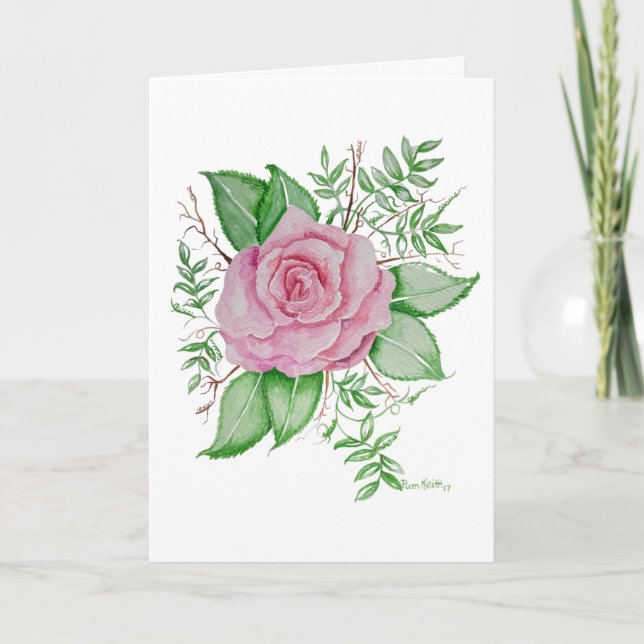 Parle Jesus Rose Rose Rose Carte de voeux (Devant)