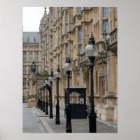 Parlement - Westminster - Affiche sur lampadaire