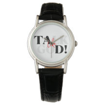 Parler comme Dieu Montre rouge blanc et noir