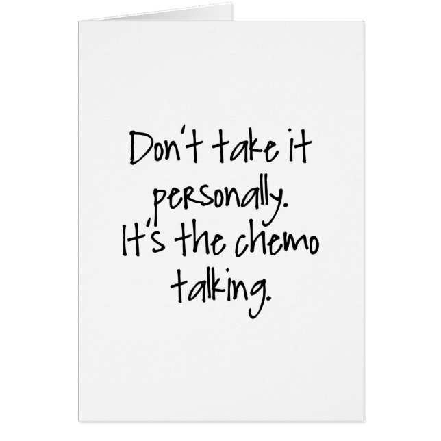 Parler de chimio (Devant)