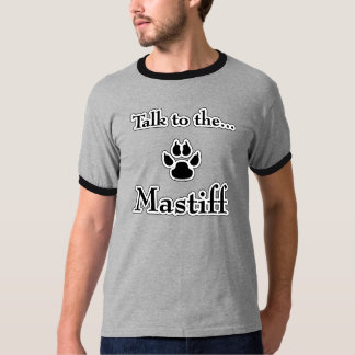Parlez au T-shirt noir Mastiff