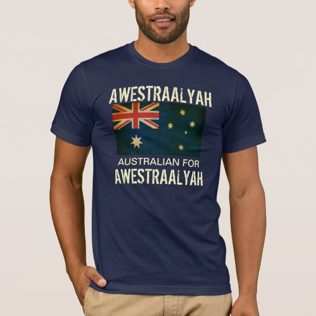 Parlez-Australien moi T-shirt australien de (Devant)