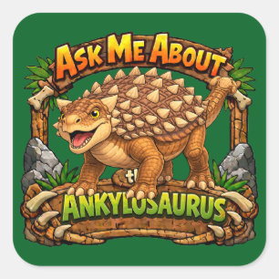 Parlez-moi de l'Ankylosaurus Autocollant 3 pouce