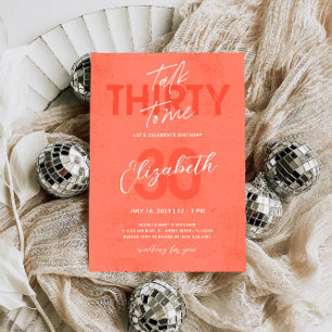 Parlez trente à moi 30e carte d'invitation anniver