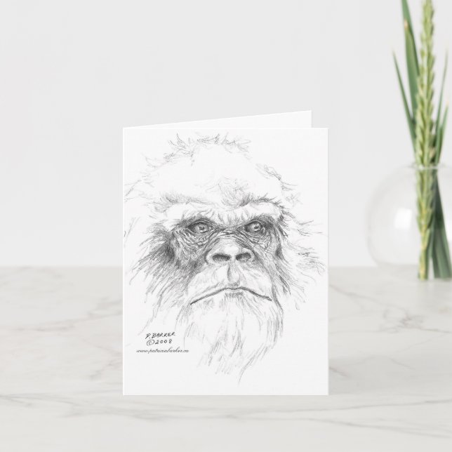 Parlons les cartes de voeux de Bigfoot (Devant)
