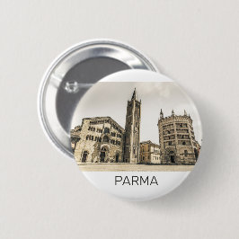 Parma Emilia Romagna Piazza Del Duomo Italien Button