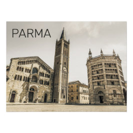Parma Emilia Romagna Piazza Del Duomo Italien Poster