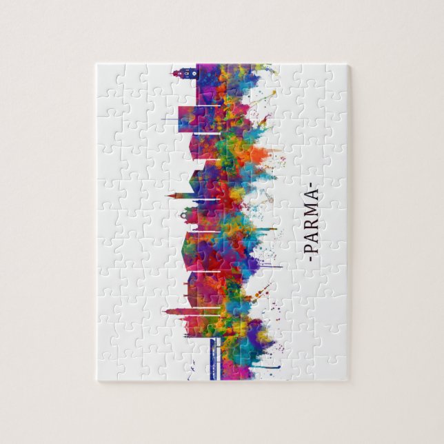 Parma Italien Skyline (Vertikal)