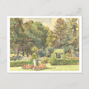 Parmelee-Garten-Gemälde von Dora Louise Murdoch Postkarte