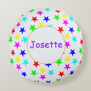 Parmi Les Étoiles Custom Round Coussin