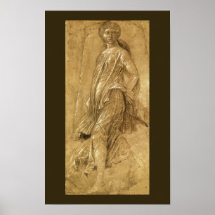 Parnass, tanzende Muse von Andrea Mantegna Poster