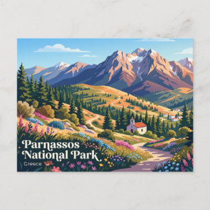 Parnassos-Nationalpark Griechenland Postkarte