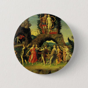 Parnassus, Mars und Venus von Andrea Mantegna Button